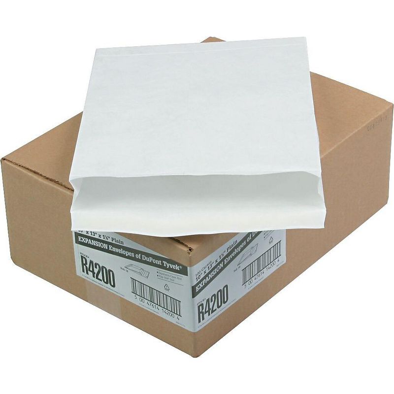 Survivor Tyvek Expansion Mailer 10 x 13 x 1 1/2 White 18lb 100/Carton R4200