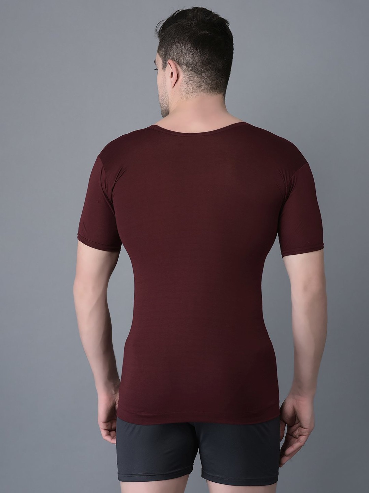 Cantabil Navy Blue Cotton Regular Fit Vest