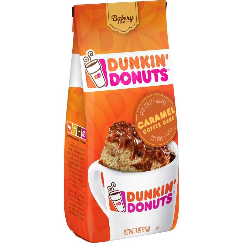 Dunkin' Donuts Caramel Cake Medium Roast Ground Coffee - 11oz