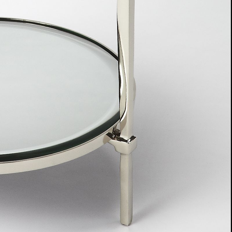 Butler Specialty Jolene Metal And Mirror End Table Butler Loft