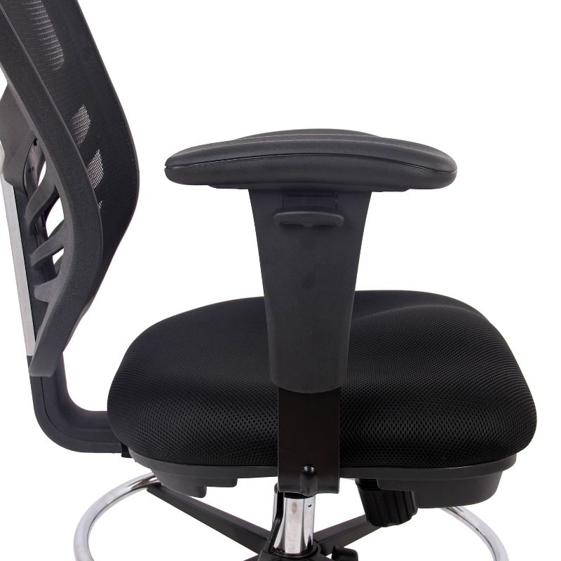 Mission Drafting Chair Black - Poly & Bark