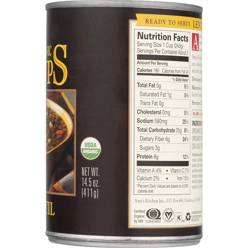 Amy's Organic Lentil Soup 14.5oz