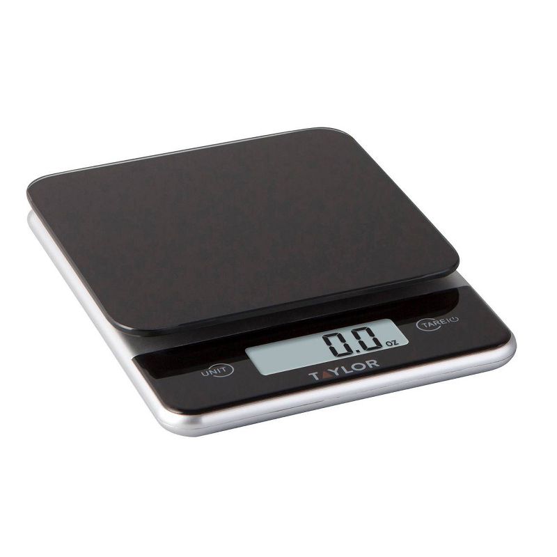 Taylor Digital 11lb Glass Top Food Scale Black