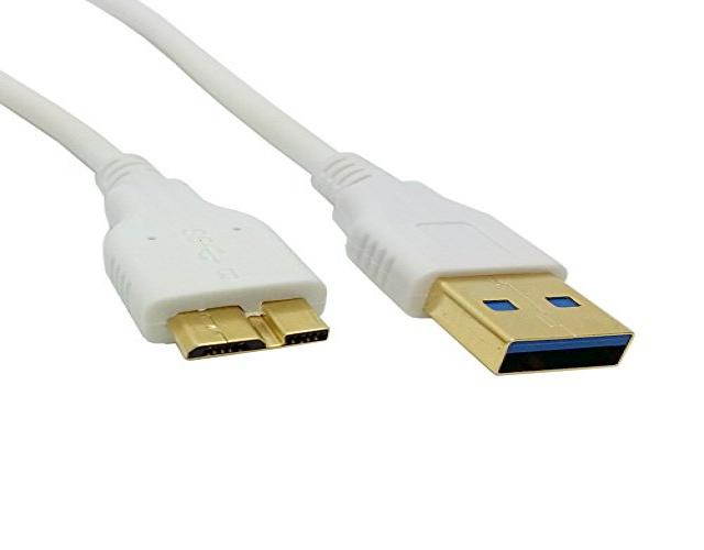 AYA 10Ft (10 Feet) USB 3.0 Cable A (M) to Micro B (M) Cable w/Gold Connectors Certified SuperSpeed