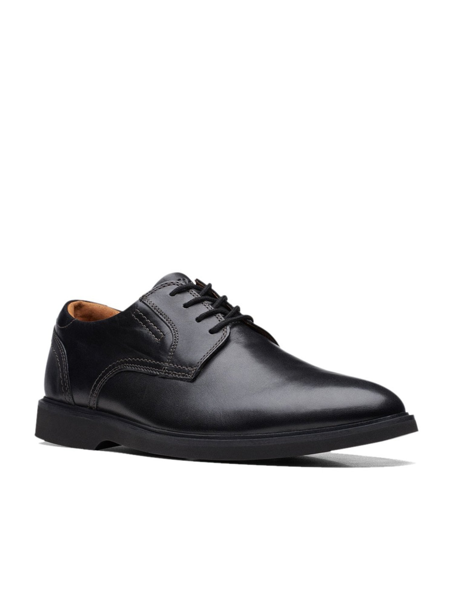 Clarks Men's Malwood Black Derby Shoes