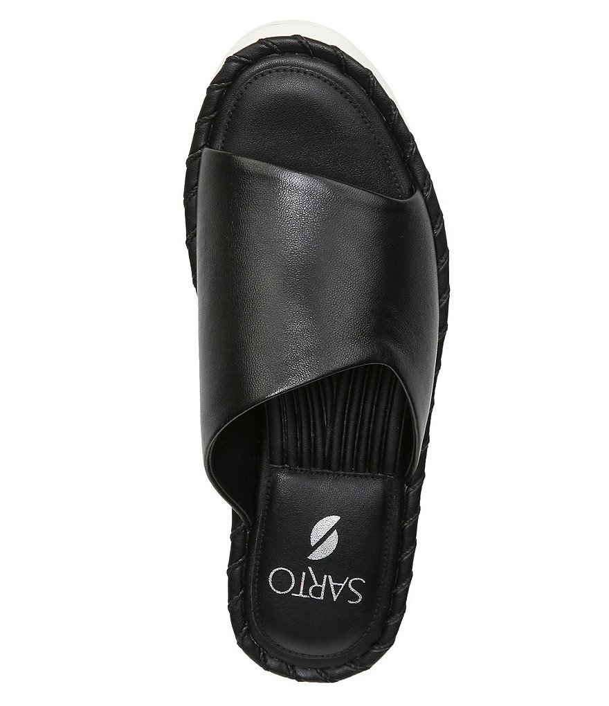 Sarto by Franco Sarto Zoe Leather Platform Slides