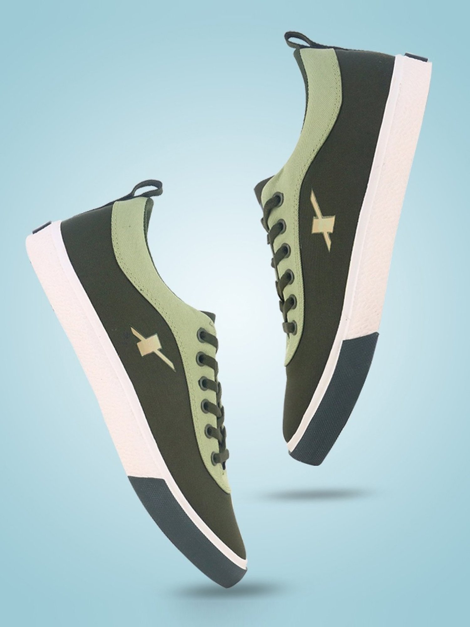 Sparx Men's Sage Green Casual Sneakers