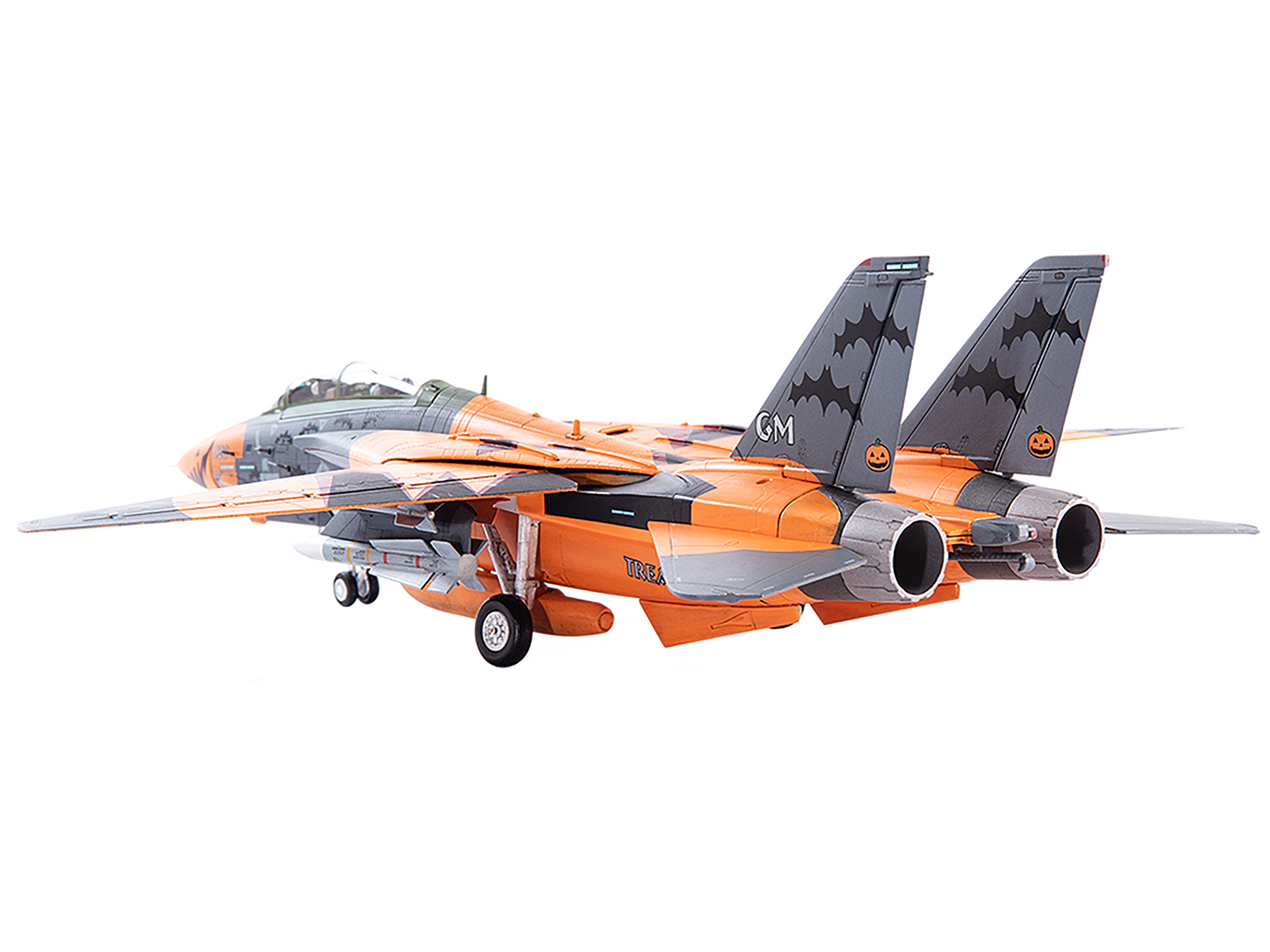 Grumman F-14B Tomcat Fighter Aircraft "VF-103 Jolly Rogers USS George Washington" (2000) United States Navy "Air Power Series" 1/72 Diecast Model by Hobby Master