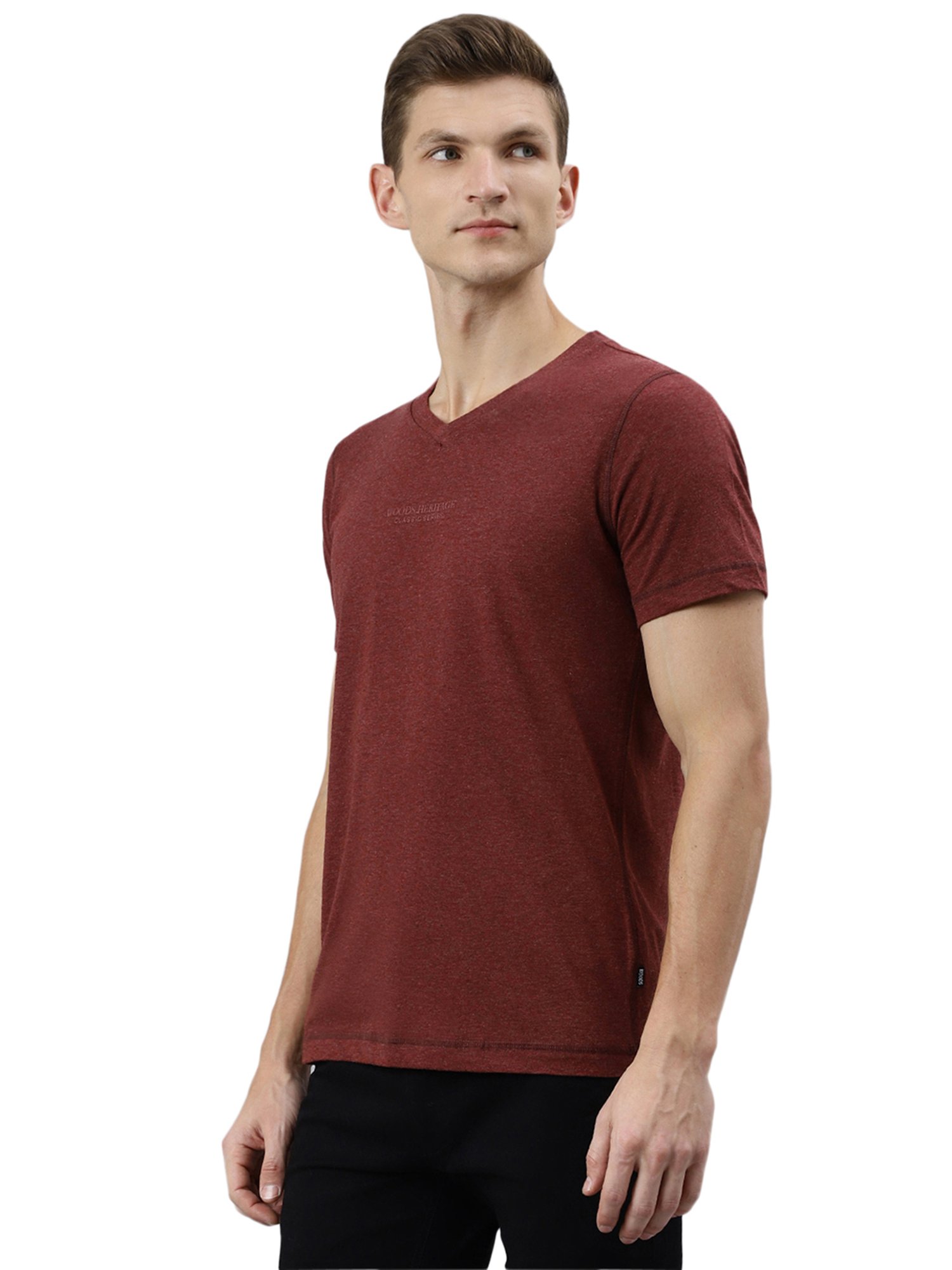Woods Wine V-Neck T-Shirt