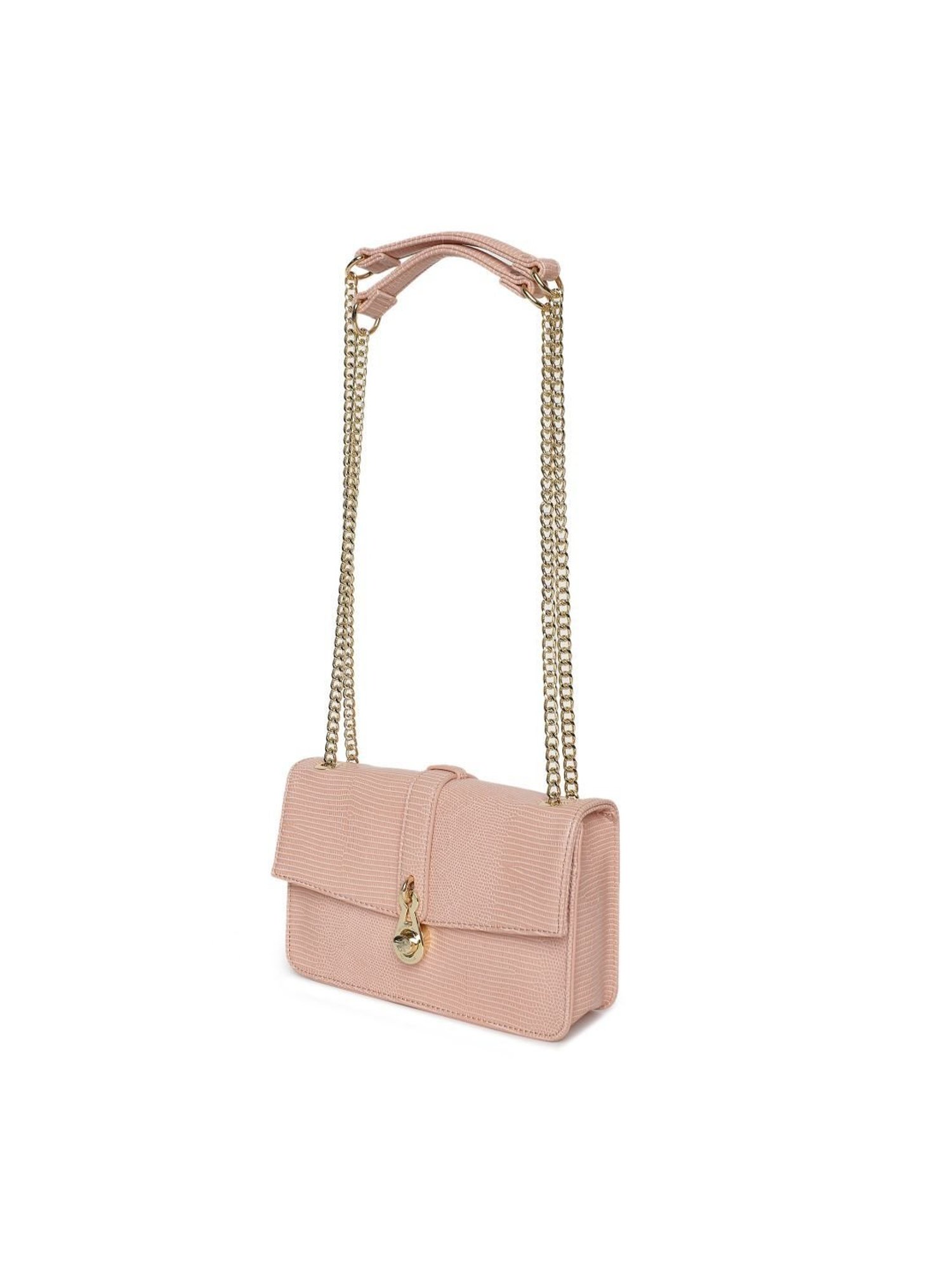 Beverly Hills Polo Club Pink Animal Effect Medium Shoulder Bag