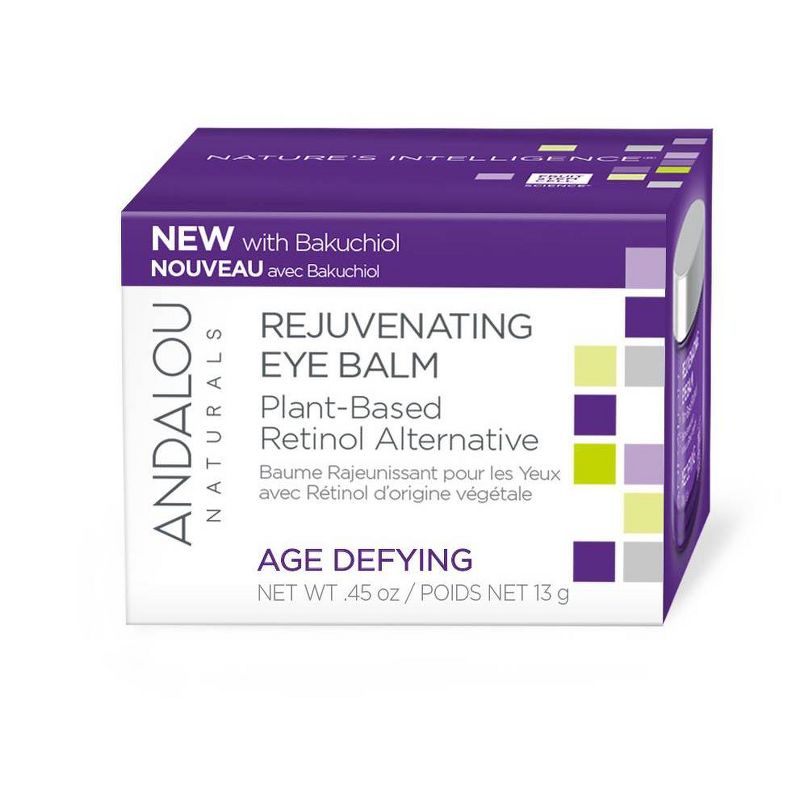 Andalou Naturals Age Defying Rejuvenating Plant Based Retinol Alternative Eye Balm - 0.45oz