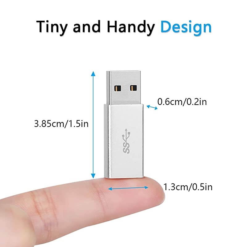 USB 31 Type C Female to USB A Male Adapter 2 Pack Type A to C USB 31 Female to USB A Female Adapter Converter Support Data Sync and Charging