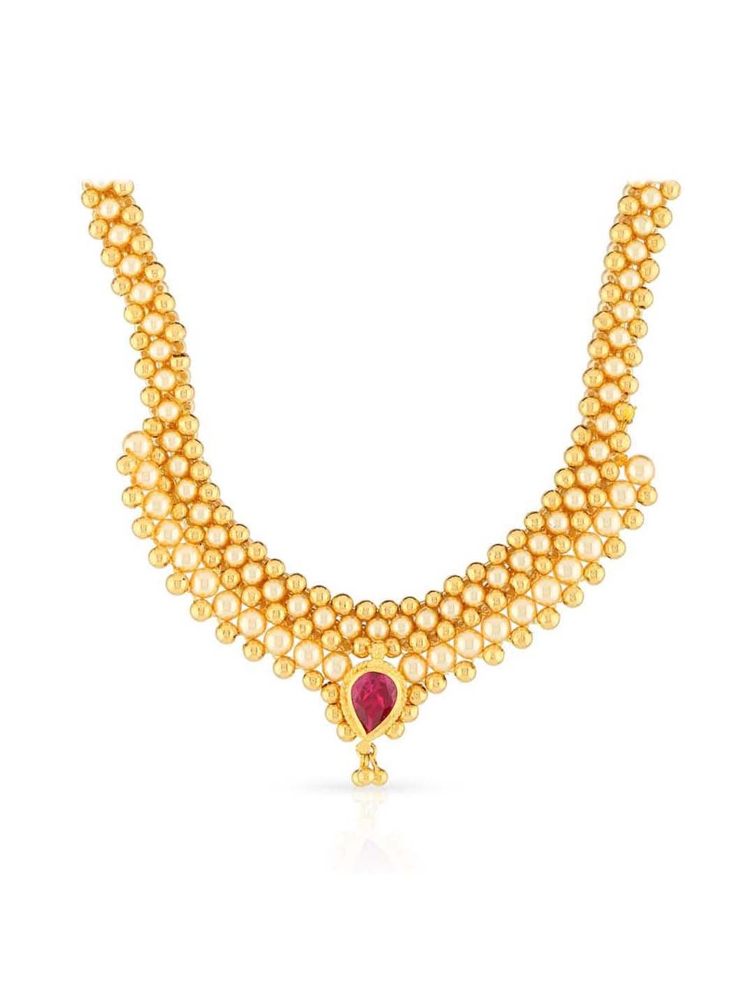 CKC Repouss&iquest; Work Rudraksha Gold Extender Neck Chain: Spiritual Elegance