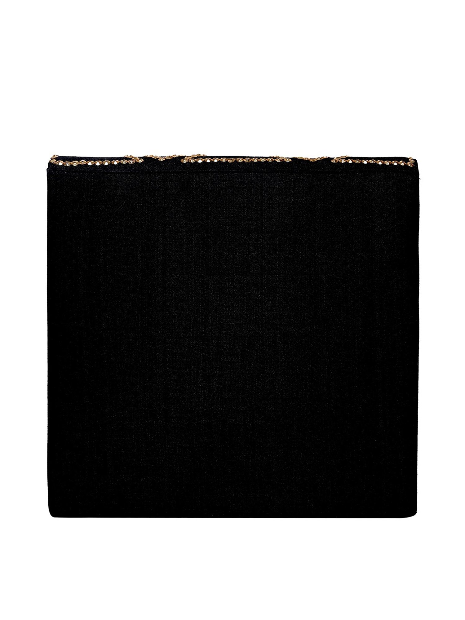 Tarini Nirula Black Silk Clutch