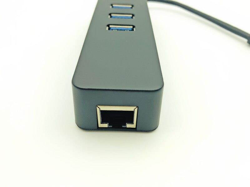 USB 3.0 Ethernet Adapter with 3 Ports USB3.0 HUB USB RJ45 Gigabit Ethernet Lan 10/100/1000 Mbps Network Card for Macbook Laptop