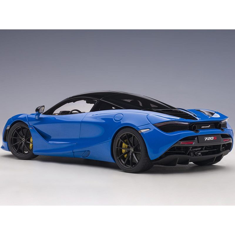 McLaren 720S Paris Blue Metallic with Black Top 1/18 Model Car by Autoart