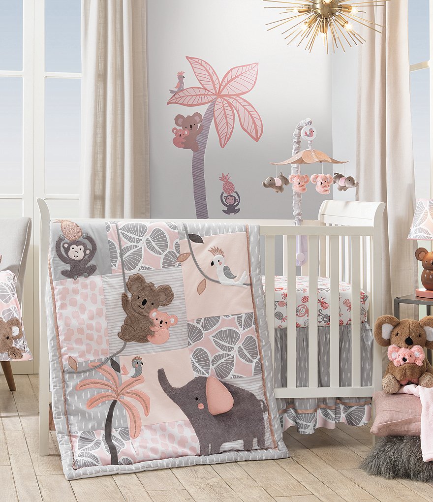 Lambs & Ivy Calypso Jungle 4-Piece Nursery Baby Crib Bedding Set