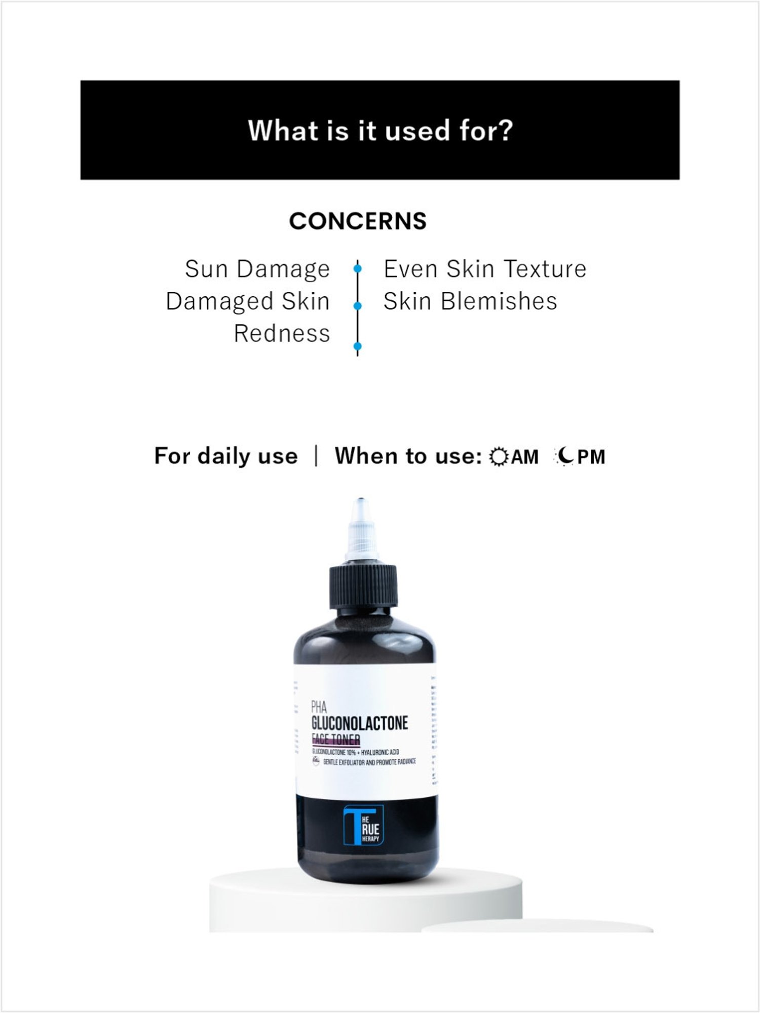 The True Therapy PHA Gluconolactone 10% Toner - 200 ml