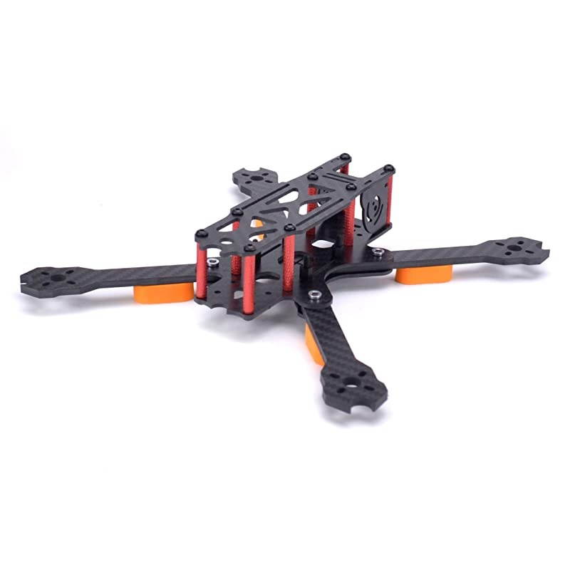 QL5 237mm FPV Racing Drone Frame 5 inch Carbon Fiber Quadcopter Freestyle Frame with 4mm Arm + 25cm Lipo Battery Straps