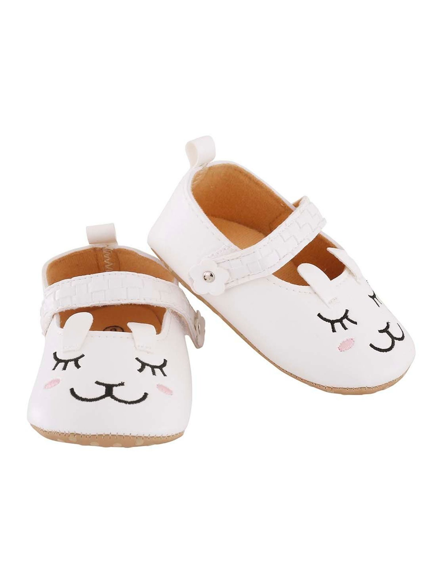 Baby Moo Kids White Mary Jane Shoes