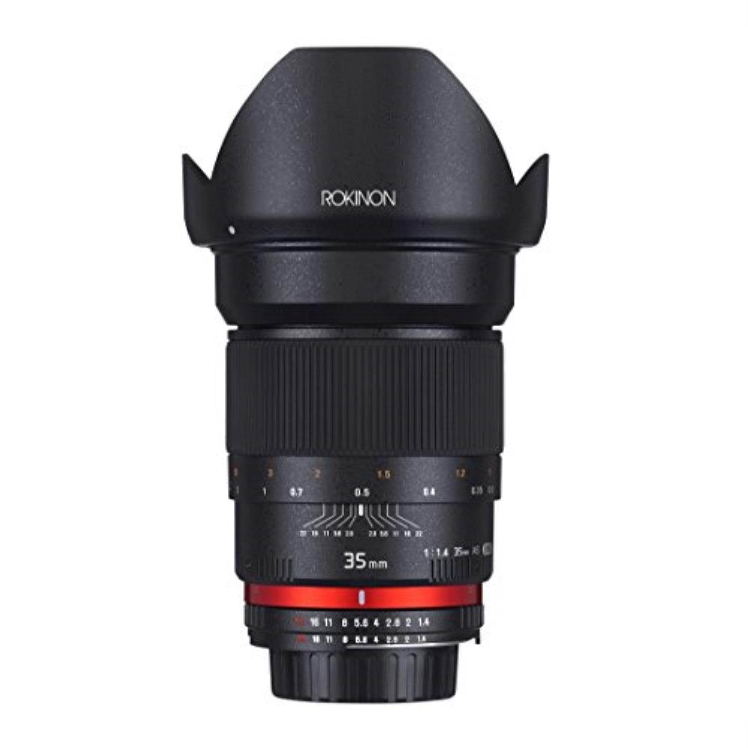Rokinon 35mm f/1.4 Aspherical Wide Angle Lens (for Sony Alpha E-Mount Cameras)