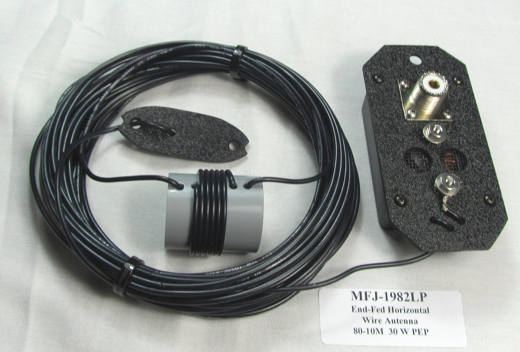 MFJ-1982LP EndFed 1/2 Wave 30W 80M-10M Wire Antenna