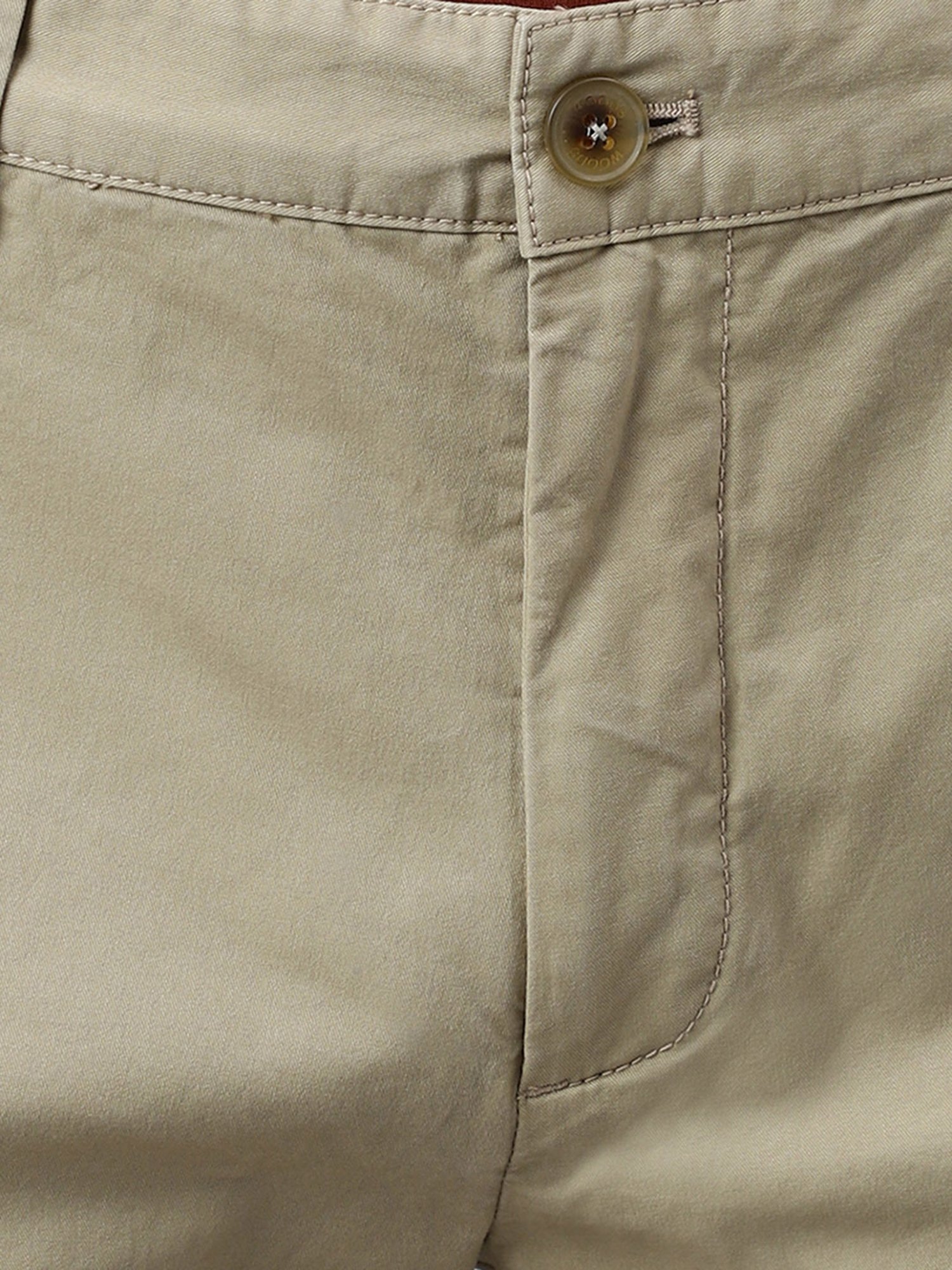 Woods Beige Regular Fit Chino Shorts