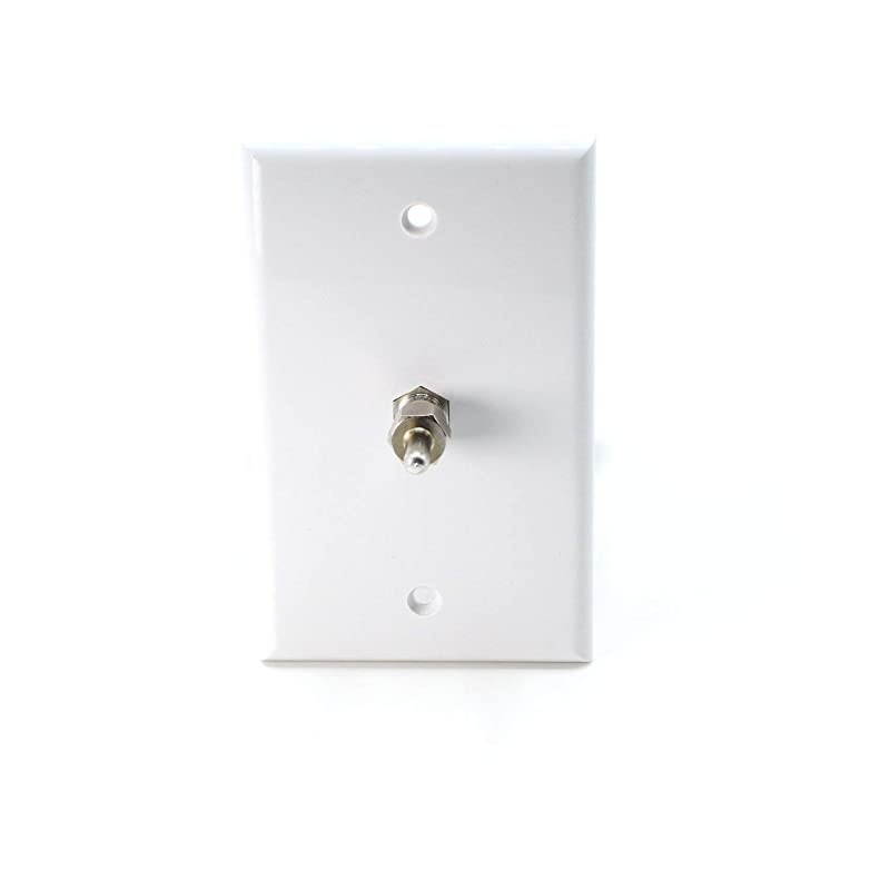 F Type FPin F81 Voltage Blocking 75 Ohm Terminator with DC Short for Coax and RF RF Signal AC and Power or Voltage DC Should be Blocked or Capped Pack of 4