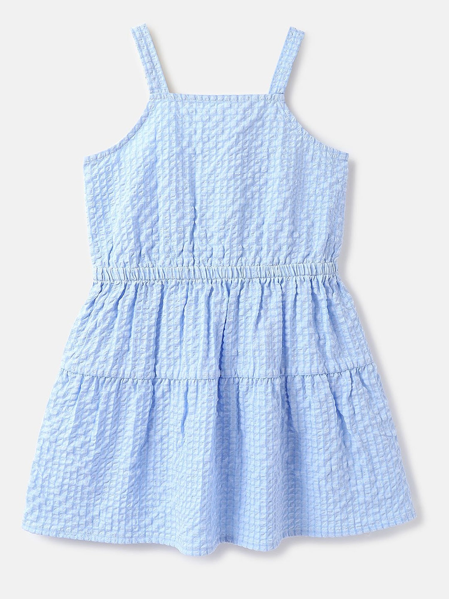 United Colors of Benetton Kids Blue Checks Dress