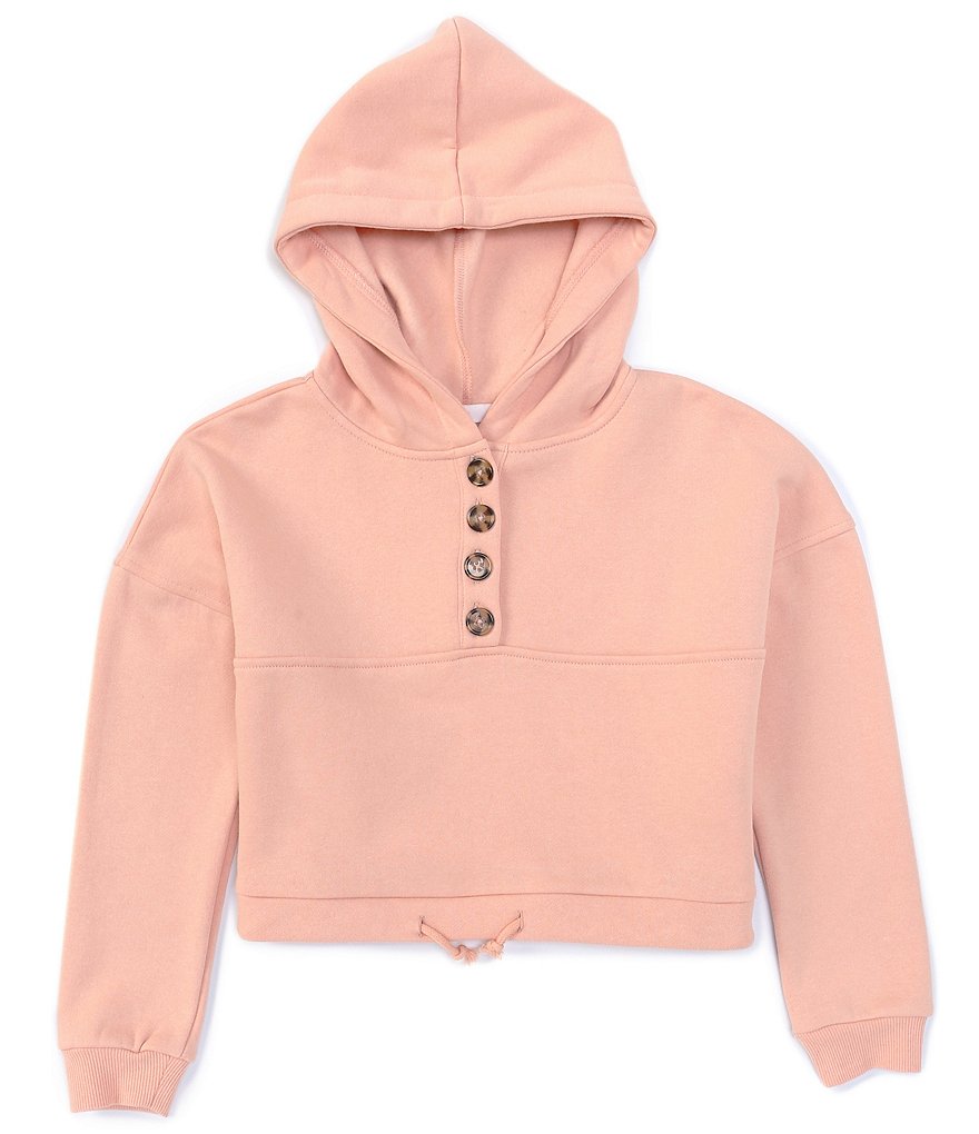 Dream Life Big Girls 7-16 Embossed Heart Cozy Hoodie