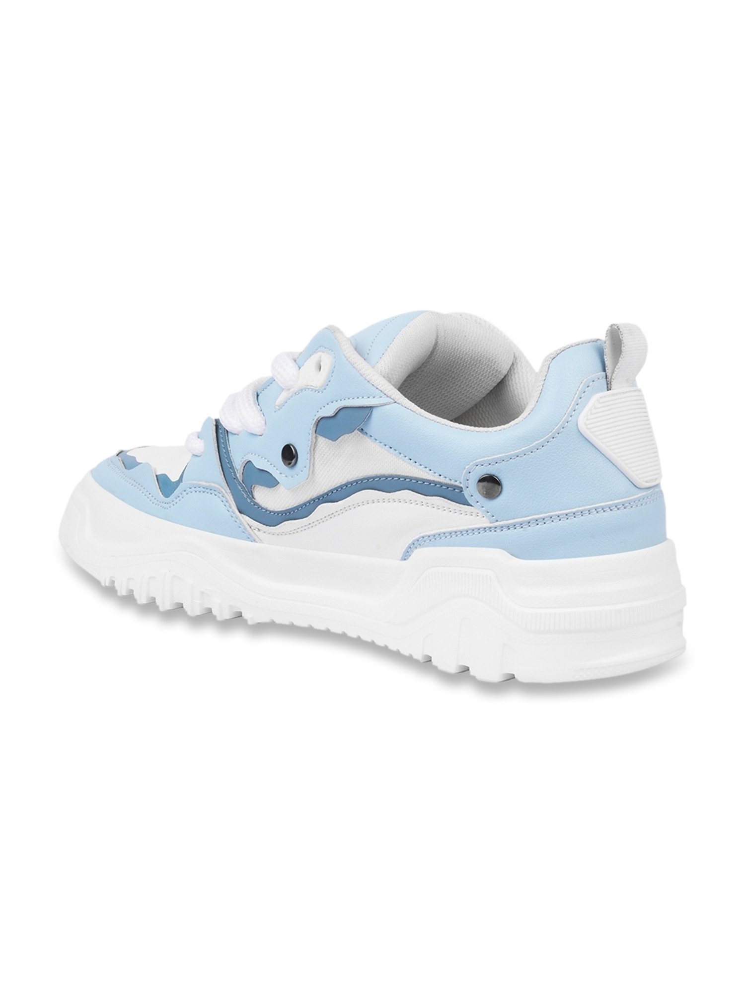The White Pole Men's Blue Casual Sneakers