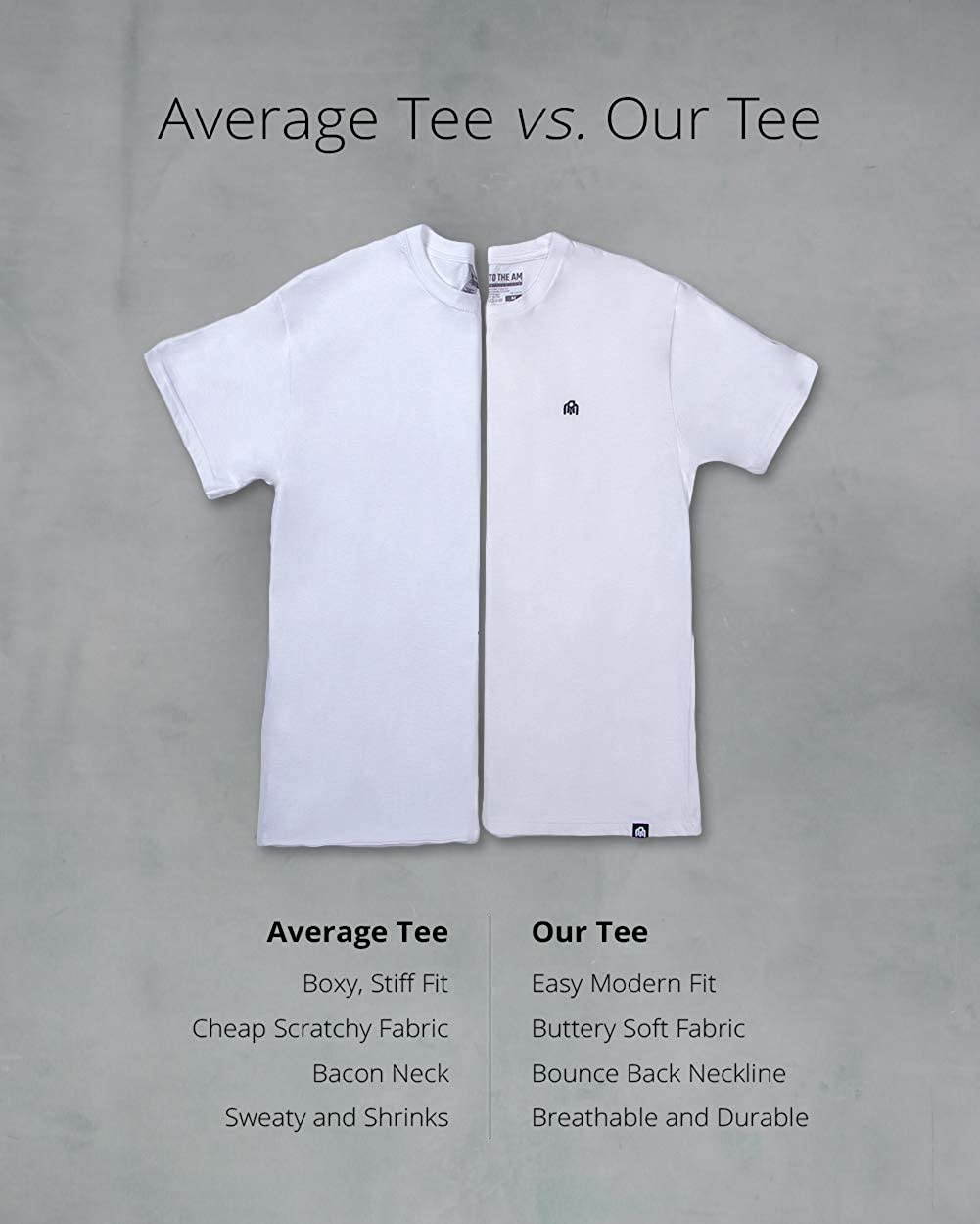 INTO THE AM Men's T-Shirts - Premium Short Sleeve Casual Crew Neck Tee Shirt