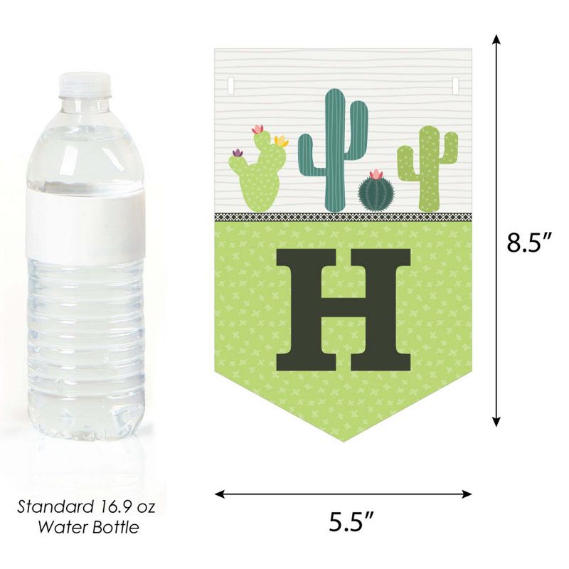 Big Dot of Happiness Blue Elephant - Boy Happy Birthday Decorations Party Banner