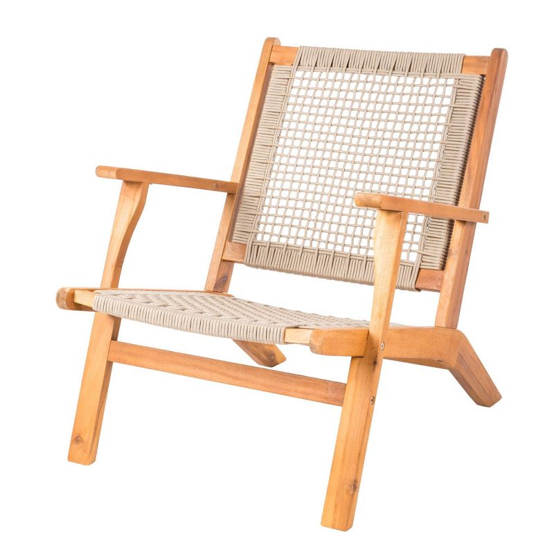 Vega Natural Stain Outdoor Patio Chair - Balkene Home