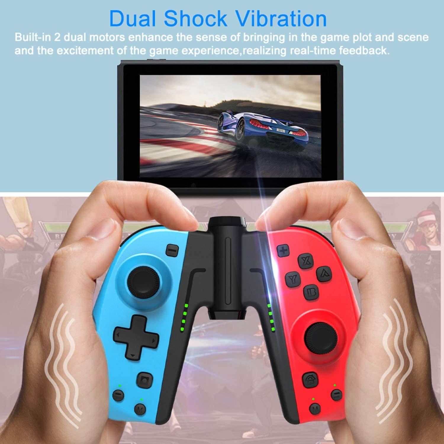 Wireless Controller for Nintendo Switch/Switch Lite, Bluetooth Switch Controller Joypad Joystick Compatible with Nintendo Switch Console as a Joy-Con Controller Replacement