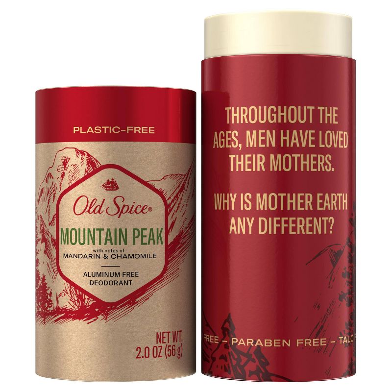 Old Spice Sustainable Packaging Men's Deodorant Mountain Peak - 2oz