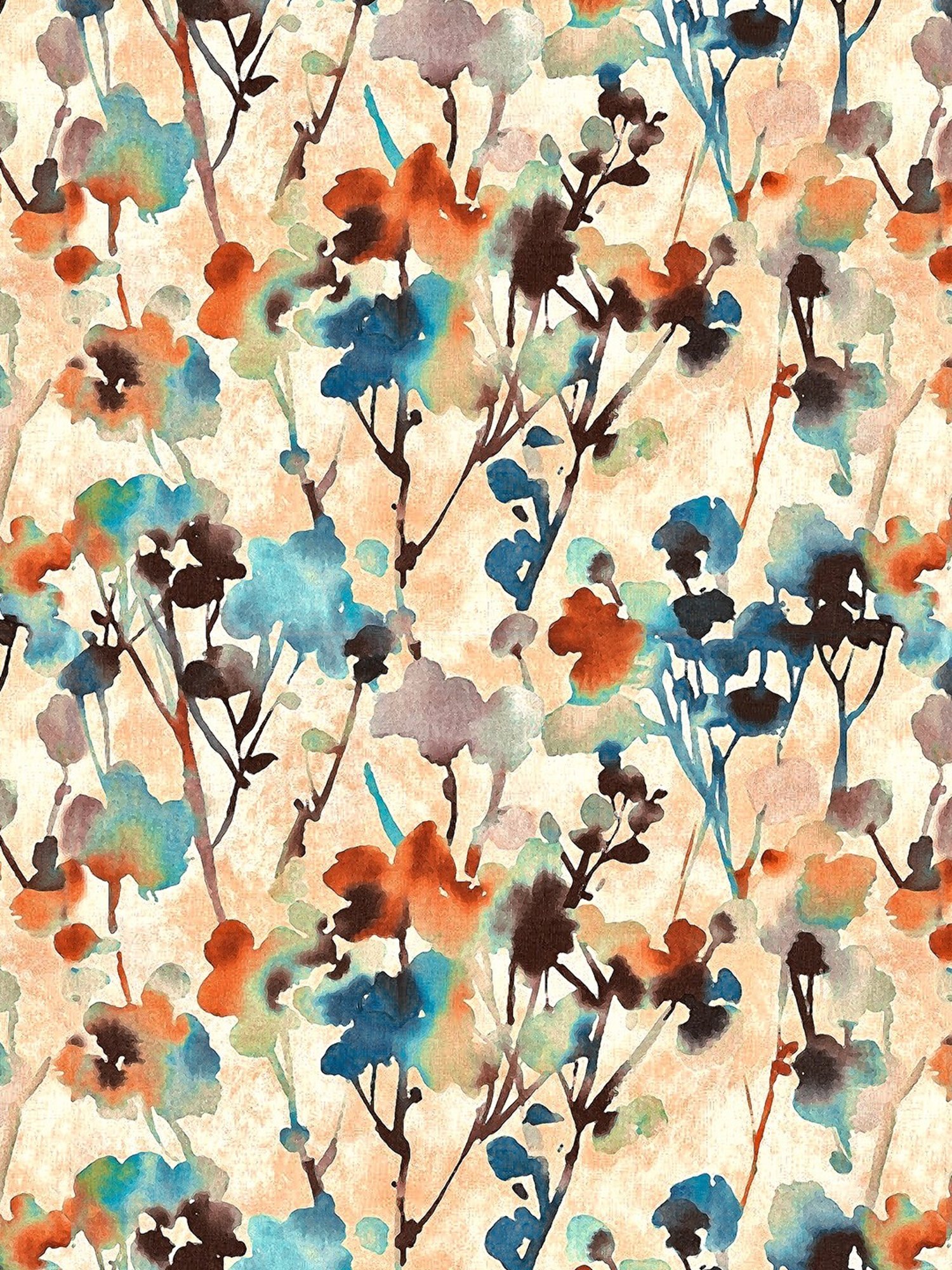 SPACES DRAPE STORY Elegent Multicolor Polyester 8 FT Door Curtain - Set of 2