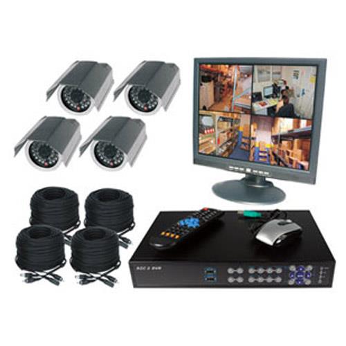 Spy-MAX Security Products Wired DVR Complete System - 4 Channel, Includes Free eBook