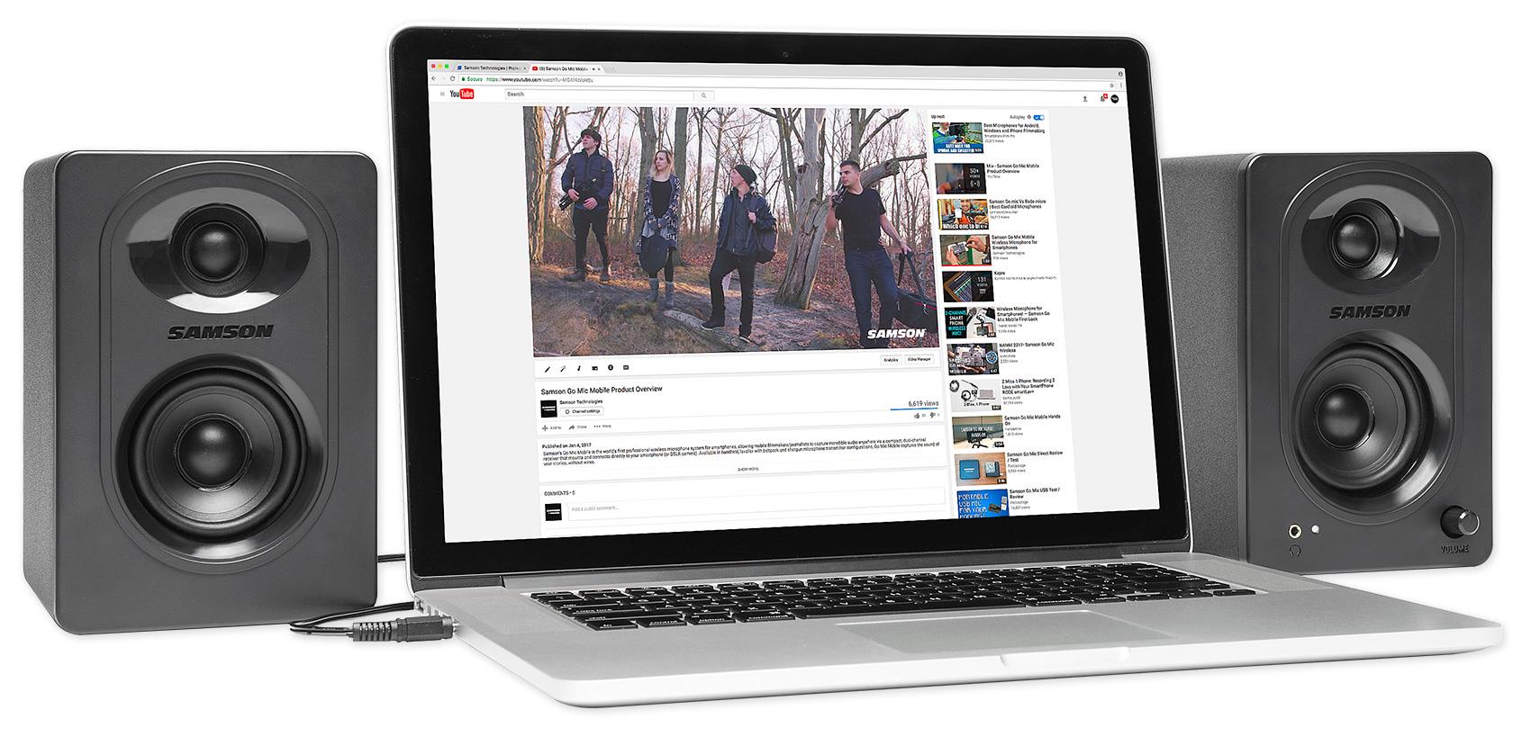 Samson MediaOne M30 Powered Studio Monitors (Pair)