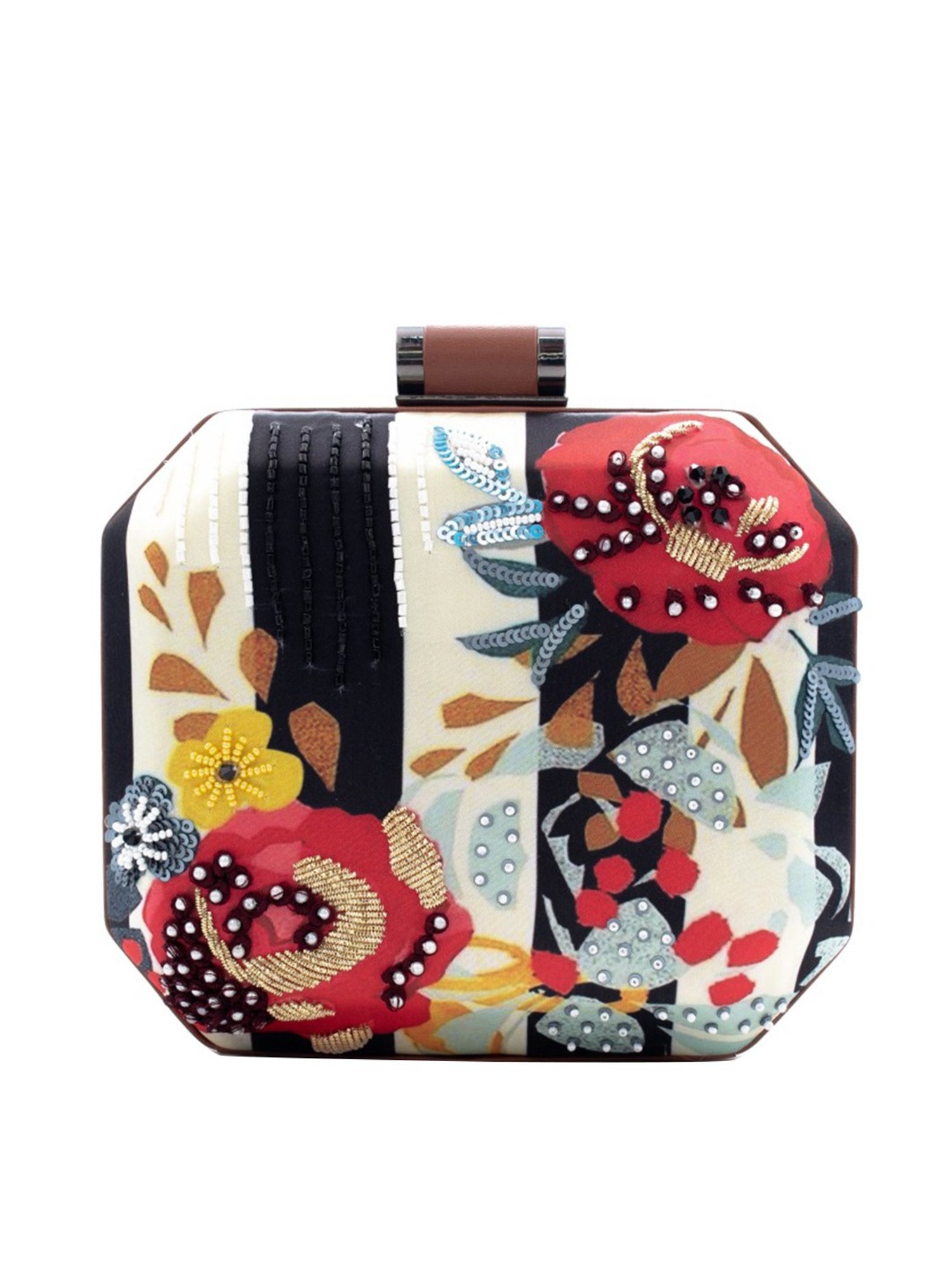 Sugarcrush Multicolor Silk Clutch