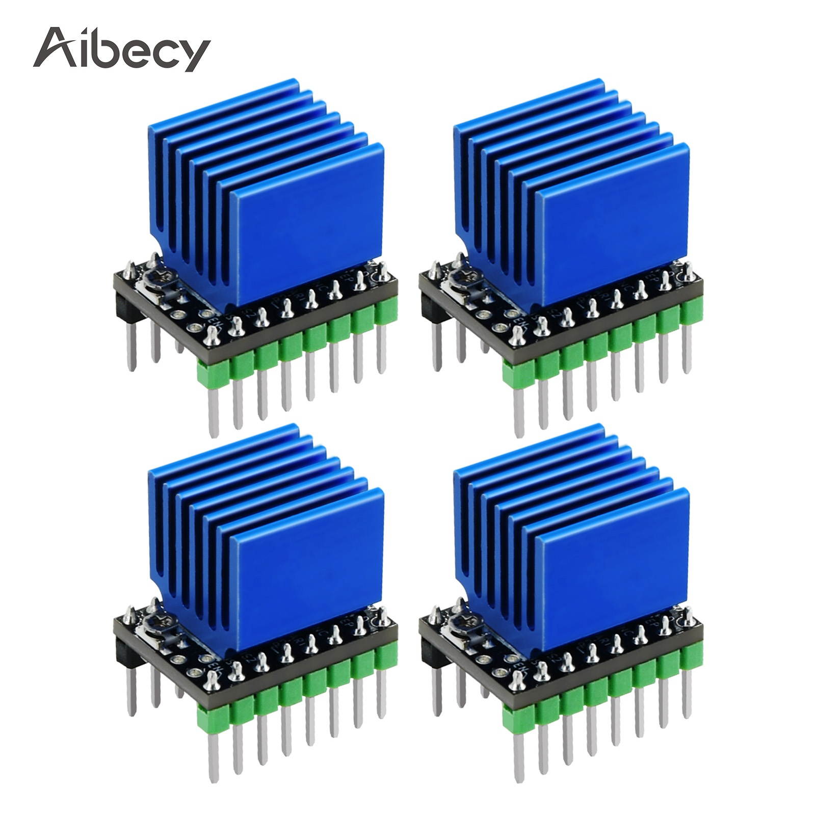 Aibecy 4pcs TMC2225 Stepper Motor Driver Module with Heat Sink Support UART Mode for 3D Printer