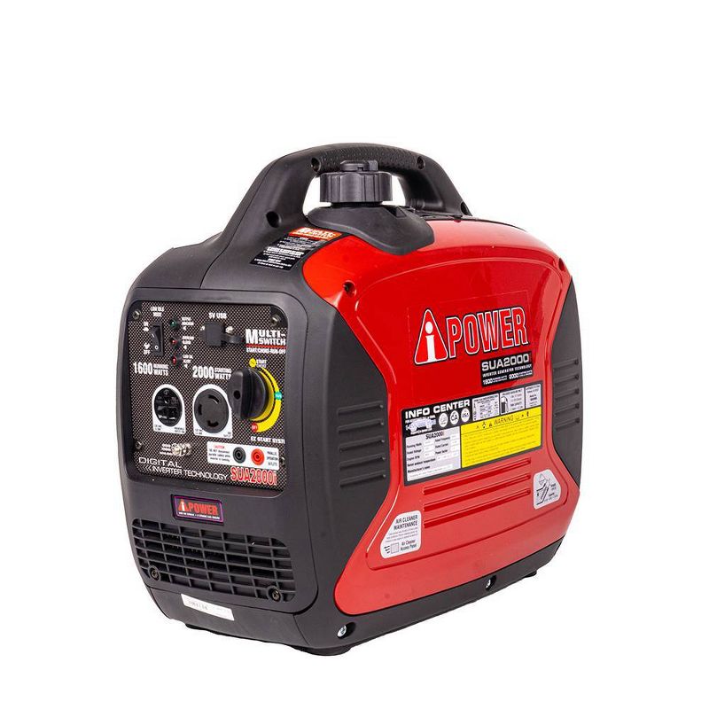 2000 Watt Ultra-Quiet Gasoline Powered Inverter Portable Generator With Parallel Capability - A-iPower