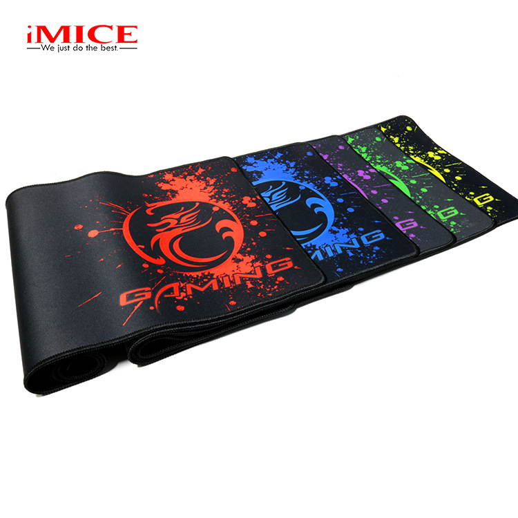 IMICE PD-83 800X300X3 mm Brim Lock Mouse Pad, Multiple Colors Are Availoable, Wrist Protector,  Clear Pattern - Yellow