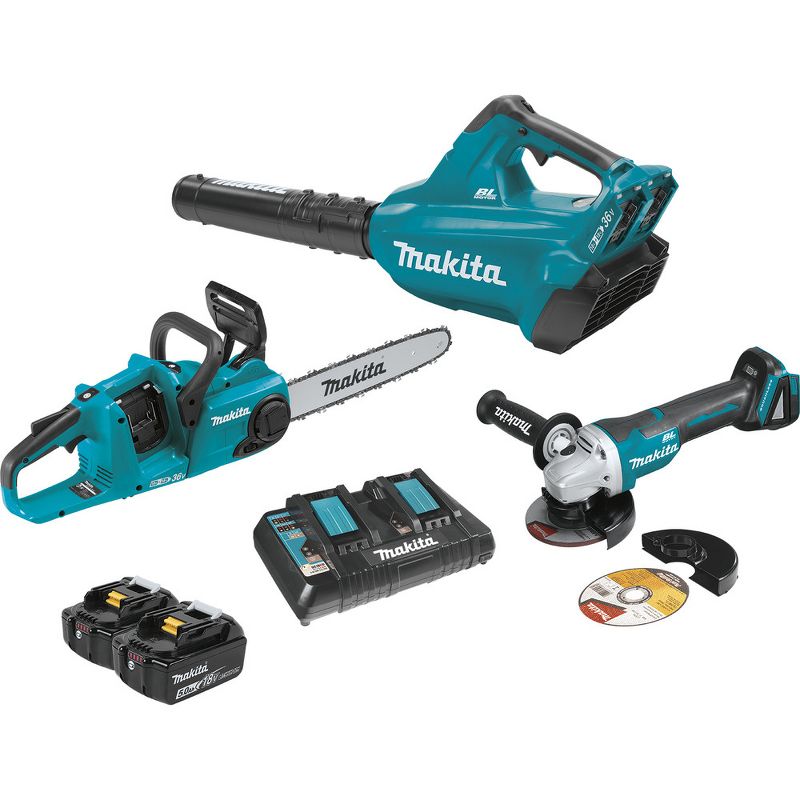 Makita XT276PTX 18V LXT Li-Ion Cordless 2-Pc. Combo Kit And Brushless Angle Grinder