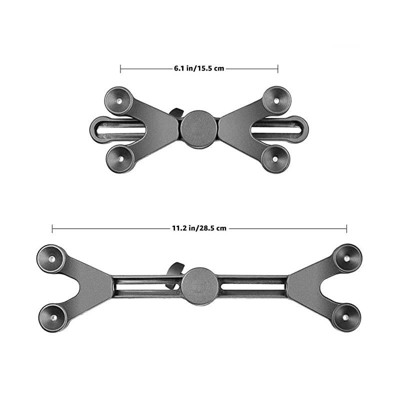 Basics Adjustable TabletiPad Mount Holder for Microphone Stand and Music Stand
