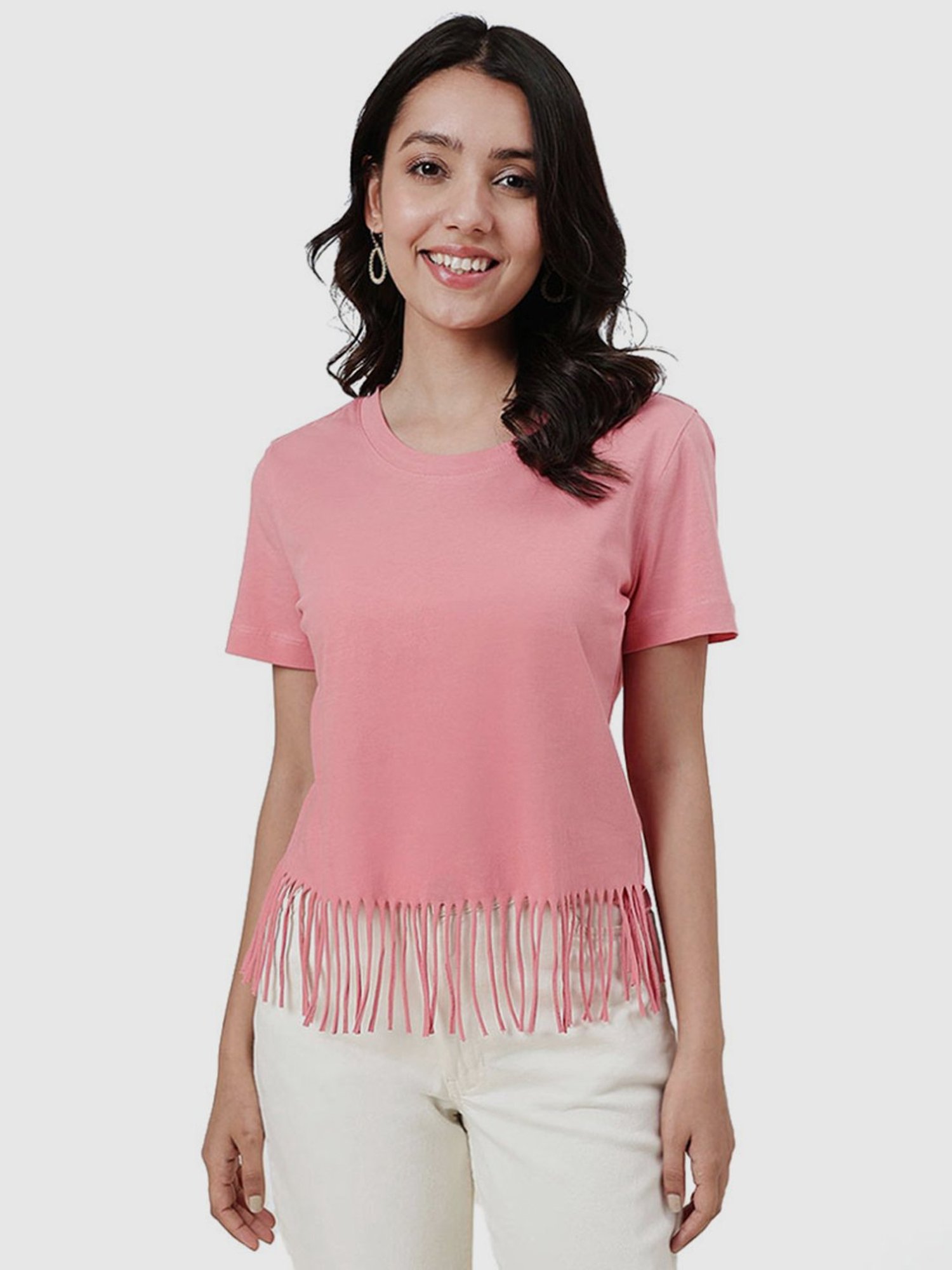 Fabindia Pink Cotton Top