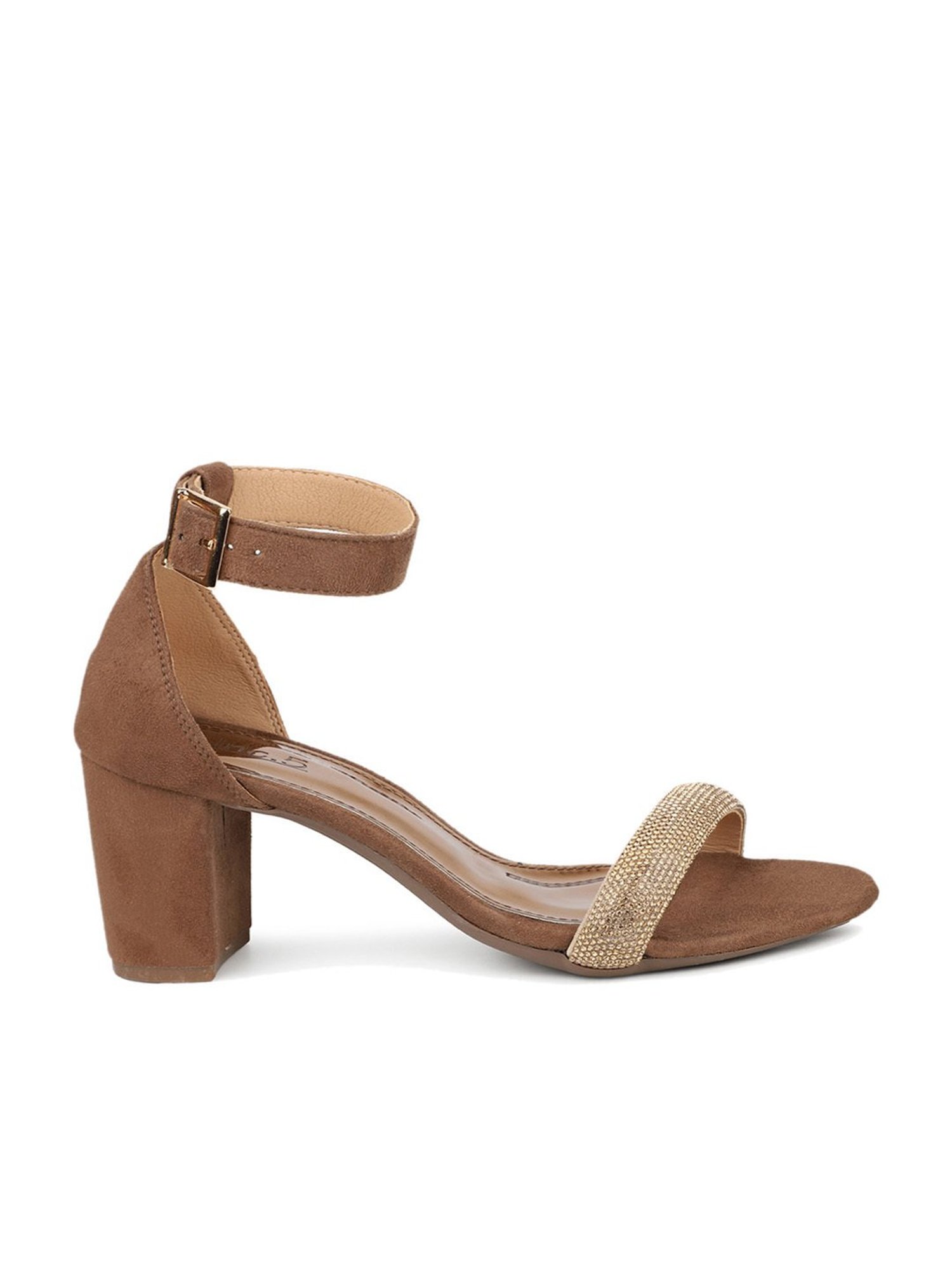 Inc.5 Women's Brown Ankle Strap Sandals