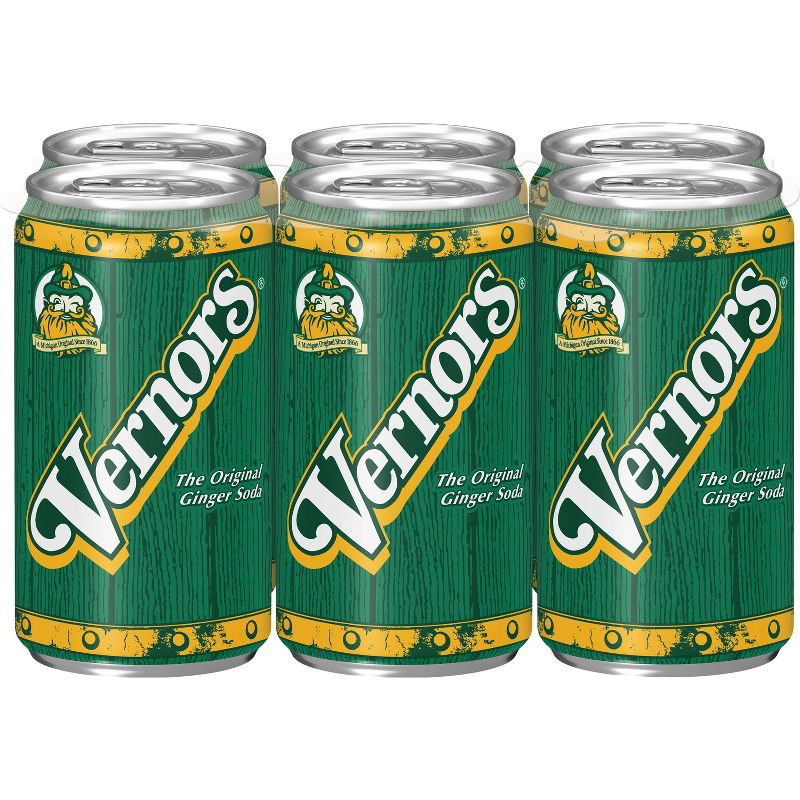 Vernors Ginger Soda - 6pk/7.5 fl oz Cans