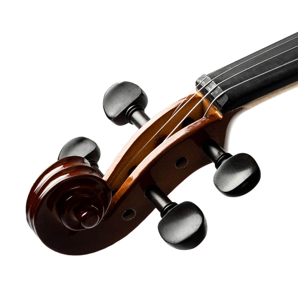 Glarry GV305 4/4 Bright Matte Natural Violin+Case+Bow+Rosin+Shoulder Rest+Tuner