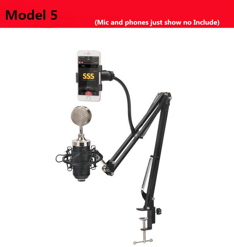 Professional Microphone Stand For Holder Arm Studio Professional Stand For Microphone Clip Mounting Extendable Recording Mic Sta